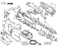 Bosch 0 601 937 767 Gsb 9,6 Ves-2 Cordless Impact Drill 9.6 V / Eu Spare Parts